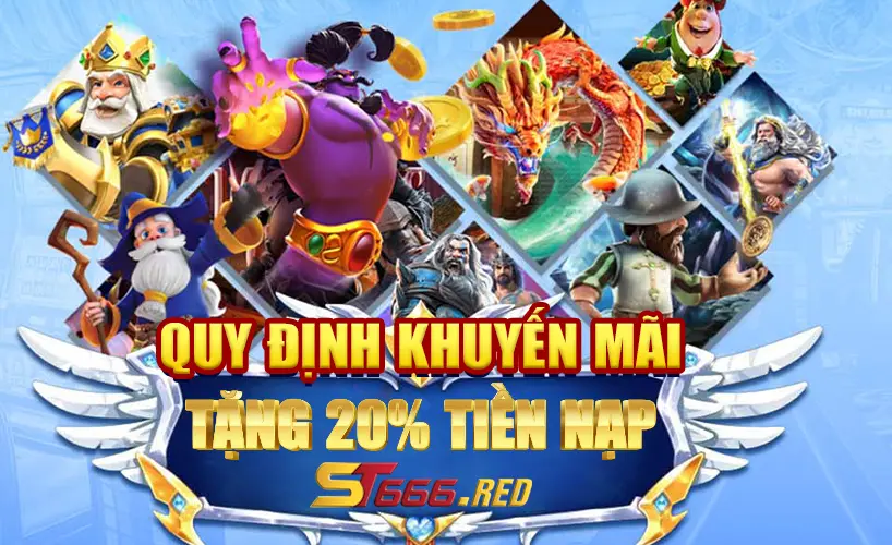 Quy định khuyến mãi ST666 nạp tiền mỗi ngày tặng 20%