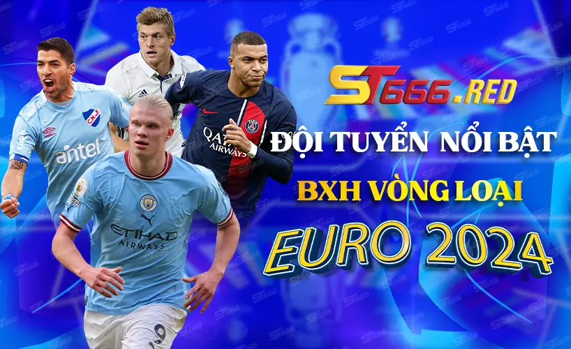 BXH vòng loại euro 2024 - Các đội nổi bật