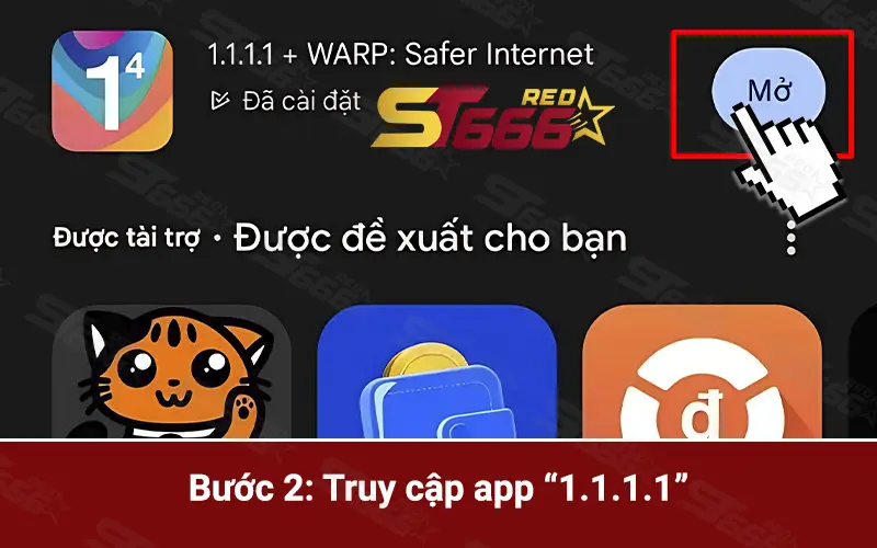 Cài đặt app 1.1.1.1 bước 2